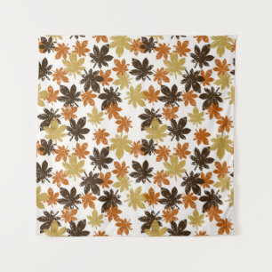 naadloos bladpatroon met grunge-effect wandkleed