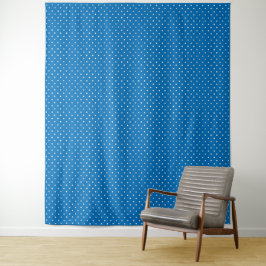 Naadloos blauw achtergrond polka stippenpatroon wandkleed