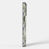 Naadloos blauw, geel en wit bloempatroon Case-Mate iPhone case (Achterkant / Rechts)
