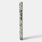 Naadloos blauw, geel en wit bloempatroon Case-Mate iPhone case (Achterkant / Links)