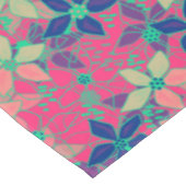 Naadloos bloemen patroon helder rood tafelkleed (Gekanteld)