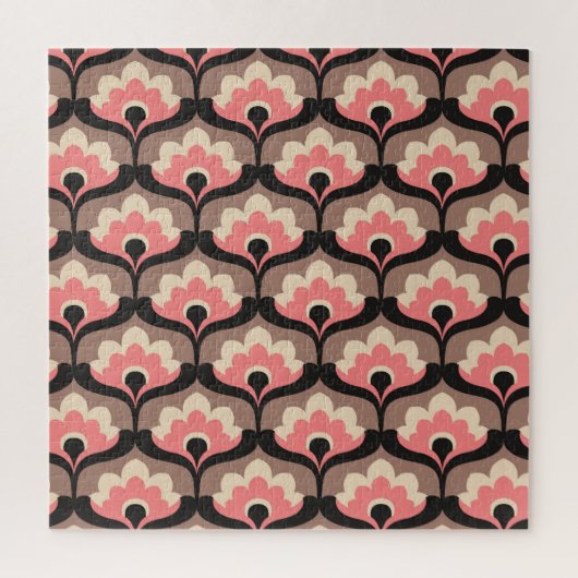 naadloos bloemmotief legpuzzel (Verticaal)