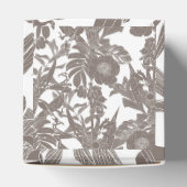 Naadloos bloemmotief met tropische lijnbloemen bedankdoosjes (Bovenkant)