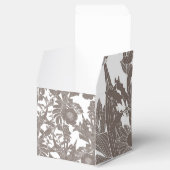 Naadloos bloemmotief met tropische lijnbloemen bedankdoosjes (Geopend)