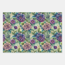 Naadloos Bloemmotief Meubel Decoupage