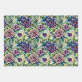 Naadloos Bloemmotief Meubel Decoupage Inpakpapier Vel