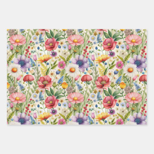 Naadloos Bloemmotief Meubel Decoupage Inpakpapier Vel