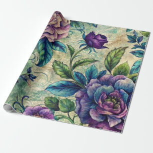 Naadloos Bloemmotief Meubel Decoupage Papier