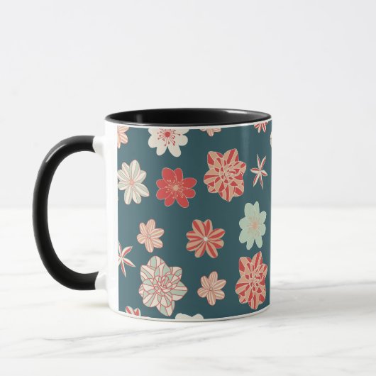 Naadloos Bloemmotief  Mok (Links)