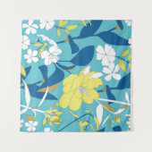 Naadloos bloemmotief.  wandkleed (Voorkant (horizontaal))