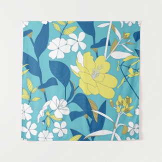 Naadloos bloemmotief.  wandkleed