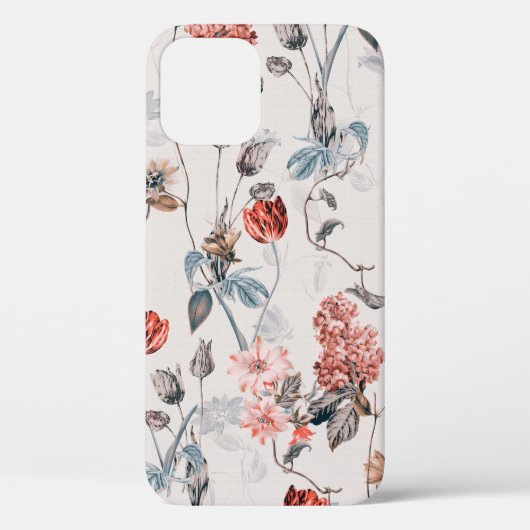 naadloos bloemontwerp met lichte achtergrond Case-Mate iPhone case (Achterkant)