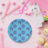 Naadloos bloemontwerp voor bruiloft papieren bordje (Feest)