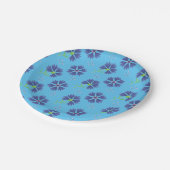 Naadloos bloemontwerp voor bruiloft papieren bordje (Gekanteld)