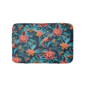 Naadloos bloempapieren patroon Bath Mat (Voorkant)