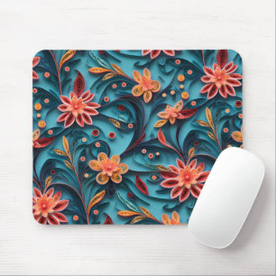 Naadloos bloempapieren patroon Mousepad Muismat