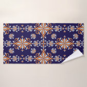 Naadloos bloempatroon badhanddoek (Badhanddoek)