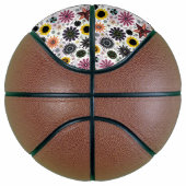  naadloos bloempatroon bevestigen basketbal (Rechts)