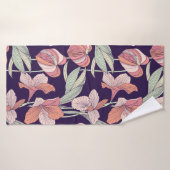Naadloos bloempatroon, bloem, orchid, moder badhanddoek (Badhanddoek)