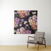 Naadloos bloempatroon. Bouquet van wilde bloemen w Wandkleed (In situ)