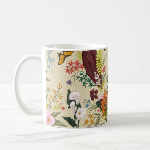  naadloos  bloempatroon. Exotic fl Koffiemok