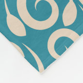 Naadloos bloempatroon fleece deken (Hoek)