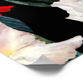 Naadloos bloempatroon. Gladiolus met meerkleurige Poster (Hoek)