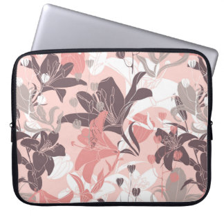  naadloos bloempatroon. Gordijnontwerp. M Laptop Sleeve