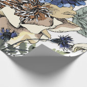 Naadloos bloempatroon. Hydrangea, Peony, wildf Cadeaupapier (Hoek)