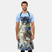 Naadloos bloempatroon. Hydrangea, Peony, wildf Schort (Gedragen)