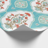  naadloos bloempatroon in oosterse stijl cadeaupapier (Hoek)