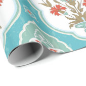  naadloos bloempatroon in oosterse stijl cadeaupapier (Rol Hoek)