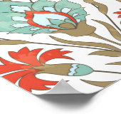  naadloos bloempatroon in oosterse stijl poster (Hoek)