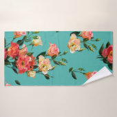 Naadloos bloempatroon in Victoriaans stijl. Bouque Badhanddoek (Badhanddoek)