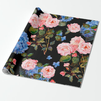 Naadloos bloempatroon in Victoriaans stijl. Bouque Cadeaupapier