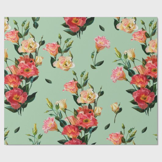 Naadloos bloempatroon in Victoriaans stijl. Bouque Cadeaupapier (Vlak)