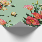 Naadloos bloempatroon in Victoriaans stijl. Bouque Cadeaupapier (Hoek)