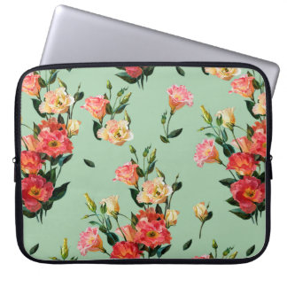 Naadloos bloempatroon in Victoriaans stijl. Bouque Laptop Sleeve
