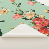 Naadloos bloempatroon in Victoriaans stijl. Bouque Sherpa Deken (3/4)