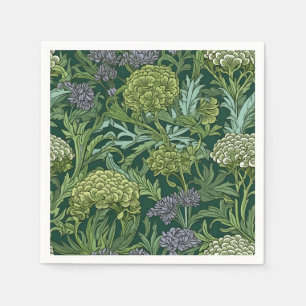 Naadloos bloempatroon in William Morris-stijl Servet