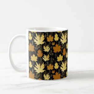 Naadloos bloempatroon koffiemok