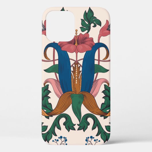 naadloos bloempatroon. Kunst nieuwe flora Case-Mate iPhone Case (Achterkant)