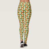 Naadloos bloempatroon leggings (Achterkant)