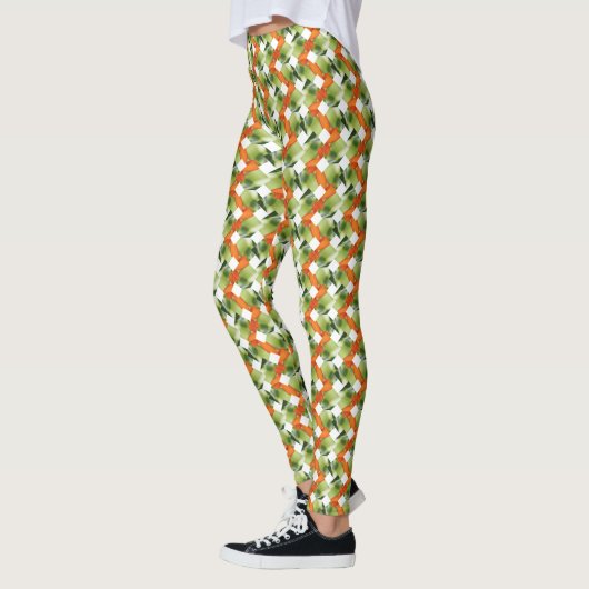 Naadloos bloempatroon leggings (Links)