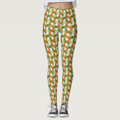 Naadloos bloempatroon leggings (Voorkant)