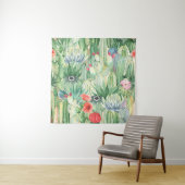 Naadloos bloempatroon met cactussen, succulenten e wandkleed (In situ)