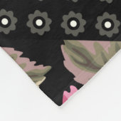 naadloos bloempatroon met geometrische vormgeving fleece deken (Hoek)