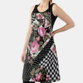 naadloos bloempatroon met geometrische vormgeving schort (Insitu)