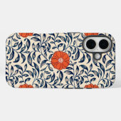 Naadloos bloempatroon met levendige oranje bloem Case-Mate iPhone case (Achterkant (horizontaal))