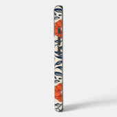 Naadloos bloempatroon met levendige oranje bloem Case-Mate iPhone case (Achterkant / Links)